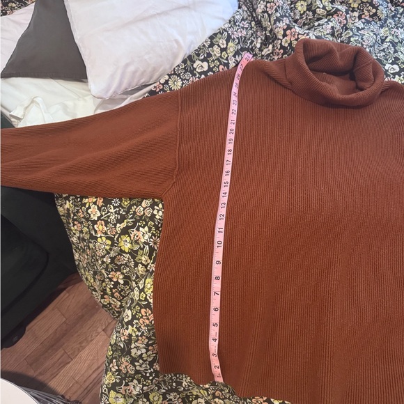 Free People Brown Cowl Neck Sweater - Picture 4 of 8